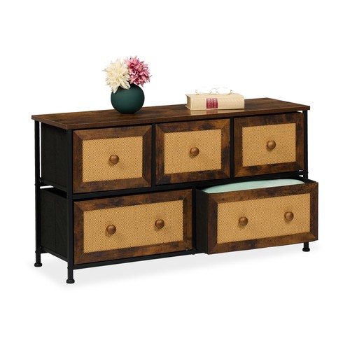 Cassettiera cassetti rattan - cassettiera,