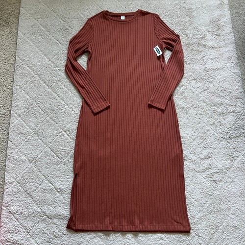 Abito maglione midi - a, costine