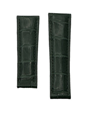 Spezzoni Alligatore Verde opaco 20/16mm per Daytona e Datejust Handmade in Italy