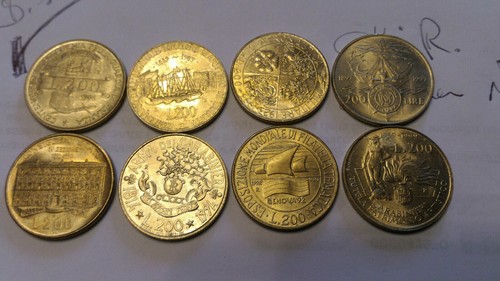 Monete lire 200 commemorative