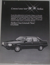 Advert Pubblicità Auto 1985 HYUNDAI STELLAR