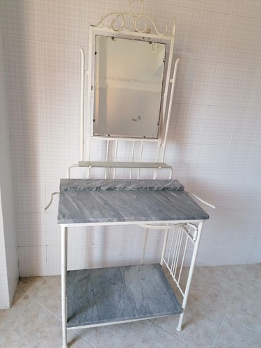 Mobile antico ferro marmo - mobile, e