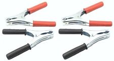 4 PINZE PER CAVI BATTERIA CAMION E TRATTORI 220 mm  500A 2 COPPIE ROSSE E NERE 