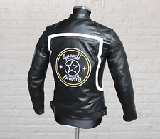 Giubbotto pelle motociclista biker Guendj milano stile Harley Davidson