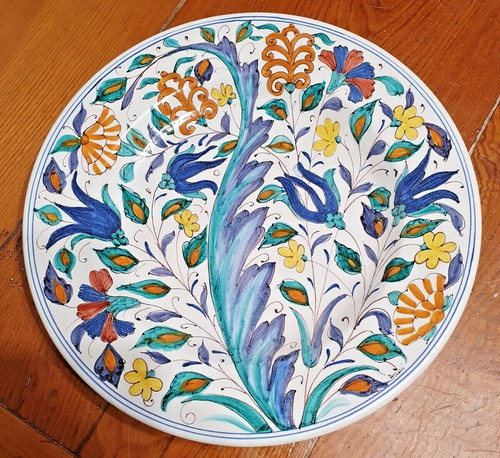 Piatto ceramica maiolica - in,