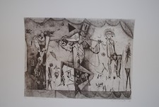 ACQUAFORTE ORIGINALE DI CALISTO GRITTI "IL TEATRINO DI KLEE 2" 1994