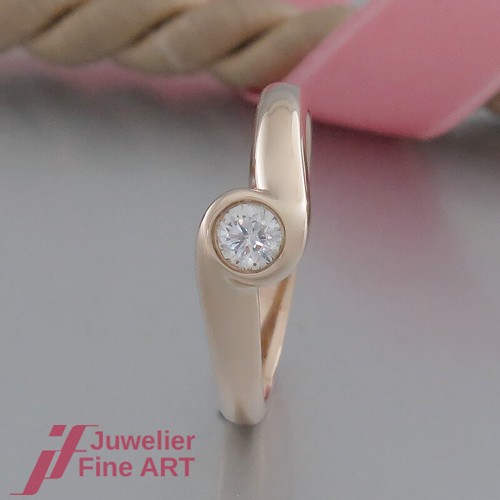 Anello solitario con - anello,