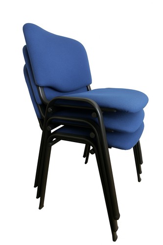 Sedie impilabili blu - 3,