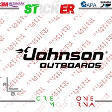 ADESIVO STICKER LOGO JOHNSON OUTBOARDS MISURE PERSONALIZZATE