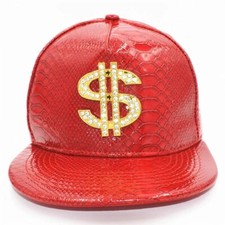 Cappello Rosso Bling Dollaro