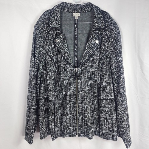 Avenue textured knit jacket - textured,