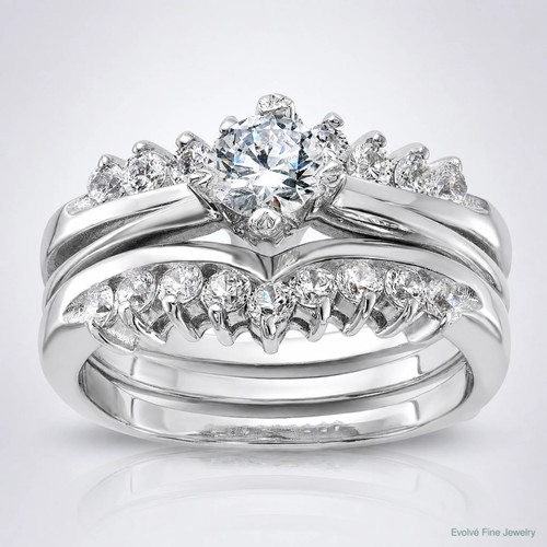 Set anelli argento - set, in