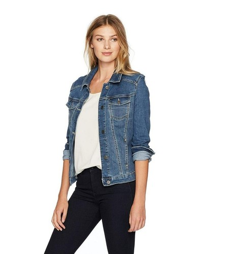 Giacca denim elasticizzato