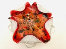 🟢 guscio posacenere fazzoletto in vetro di Murano avventurine anni 70 vintage