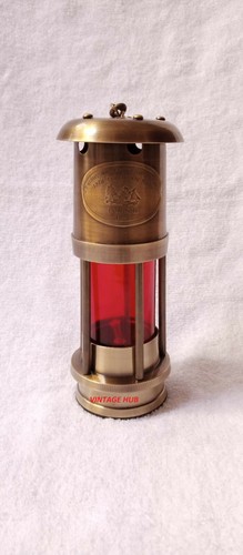 Lampada minatore ottone stile