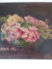 PICCOLO DIPINTO AD OLIO PRIMI '900 EPOCA LIBERTY