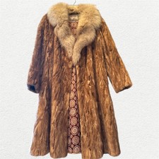 Cappotto visone vintage collo