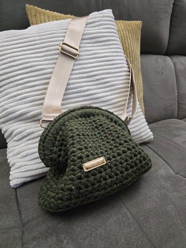 Borsa chiusura clutch - chiusura, verde