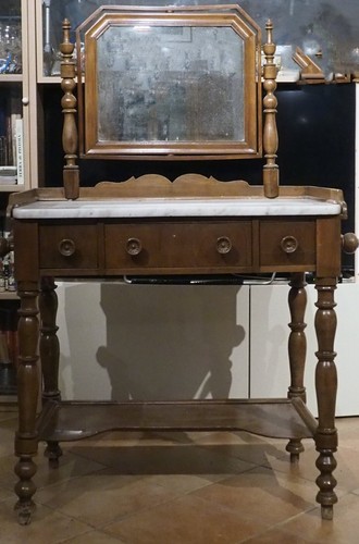 Antica toeletta mobile noce - antica,