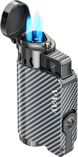 Accendino Antivento a Gas Ricaricabile, Jet Flame, Venduto Senza Gas