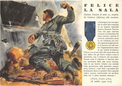 Cartolina militare ww2 - militare,