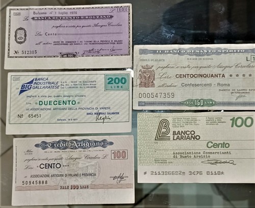 Mini assegni anni - anni, 70