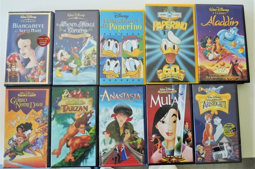 Walt disney vhs lotto - walt, 10