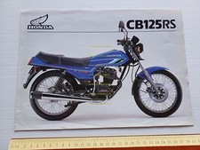 Honda CB 125 RS 1983 depliant INGLESE originale