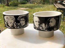 TAZZE PIETRO ANNIGONI PER ROSSO ANTICO CERAMICHE EVA SUD VINTAGE ANNI 70