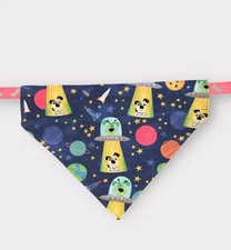 Bandana cane UFO fatta a mano
