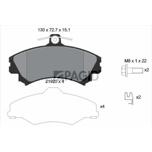 Set pastiglie freno - set,