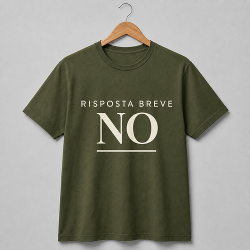 Shirt risposta breve uomo - t-shirt,