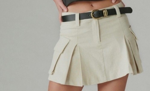 Gonna cargo lino - gonna,