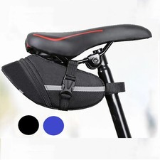 Borsa da sella bicicletta da corsa mini borsa da bicicletta impermeabile nera borsa attrezzi