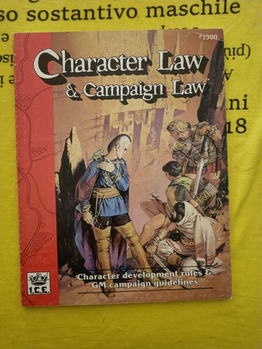 Rolemaster character law - law, and