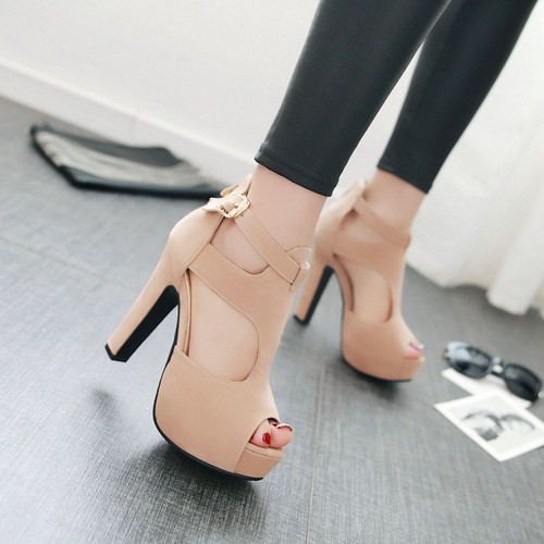 Scarpe bocca pesce tacco - bocca, di