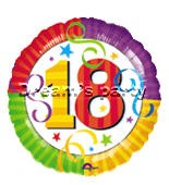 Pallone mylar 18 - 18", 18°