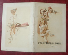 1889 CALENDARIETTO ETTORE FRATELLI ZAMPINI ROMA T