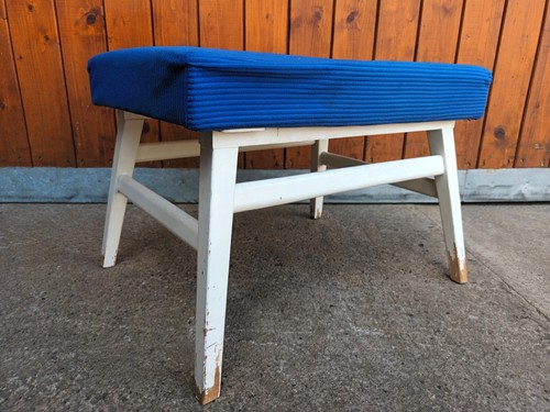 Midcentury pouf hocker vintage - midcentury,
