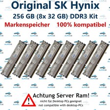 256 GB (8x 32 GB) LRDIMM ECC