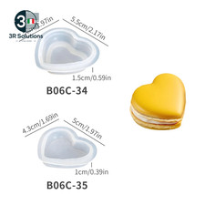 Macaron silicone candle - 3d,