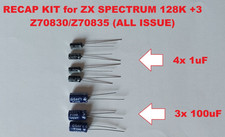 Kit capacitors condensatori ZX Spectrum 128K +3 Z70830 Z70835 all Issue