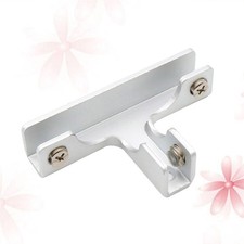  Supporto mensola vetro 3 pezzi accessori acquario morsetti angolari staffa alluminio