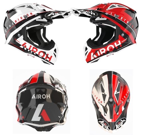 Casco airoh aviator ace - aviator, mx