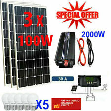 Kit Fotovoltaico 3KW Pwm Inverter 2000W Pannello Solare 300W regolatore 50 amp