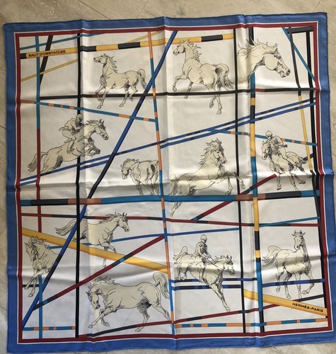 Foulard hermès rare saut - hermès,