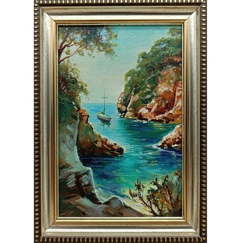 Barca vela dipinto olio - dipinto,