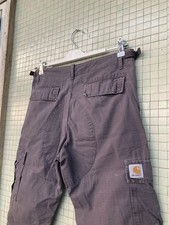 carhartt cargo Pants Grigio W29/32 Vita 40 lunghezza 103 Cm Utility