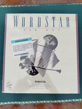 WordStar ver 7.0 per DOS - floppy disk 3.5" - vintage software - sigillato