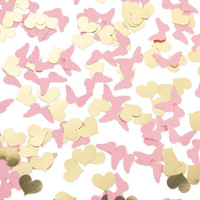 Confetti da tavola cuore oro